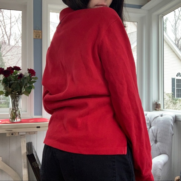 🌼Polo quarter-zip pullover sweater - Picture 3 of 4